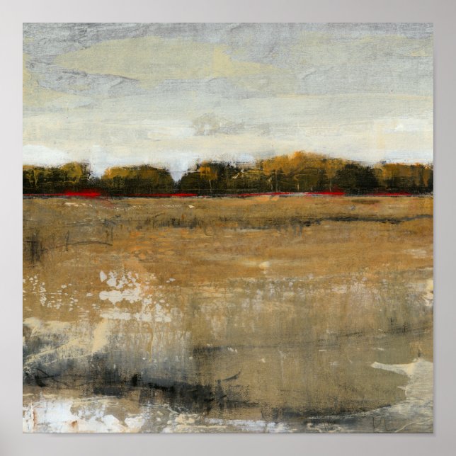 Grüne Landschaft Poster (Vorne)