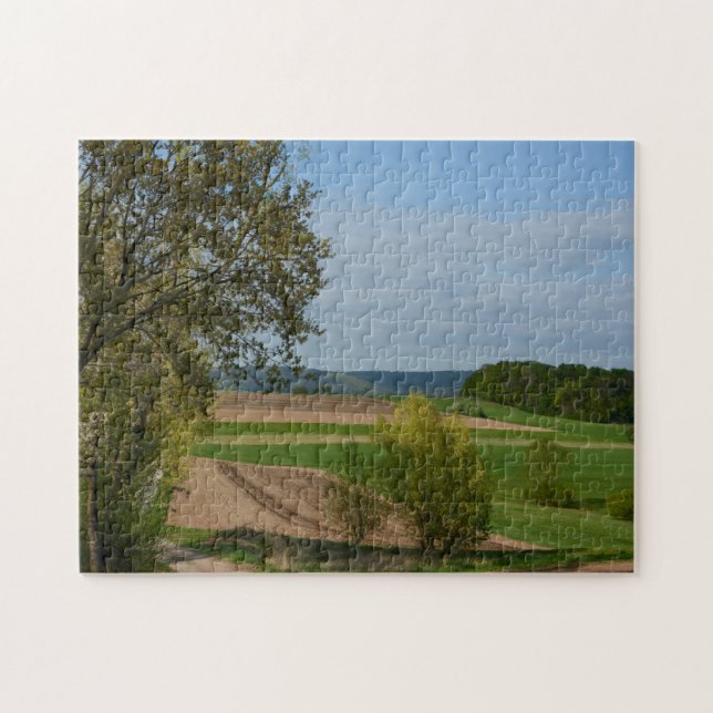 Grüne Landschaft Puzzle (Horizontal)