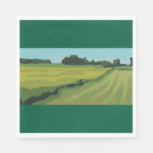 Grüne Landschaft Serviette