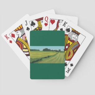 Grüne Landschaft Spielkarten
