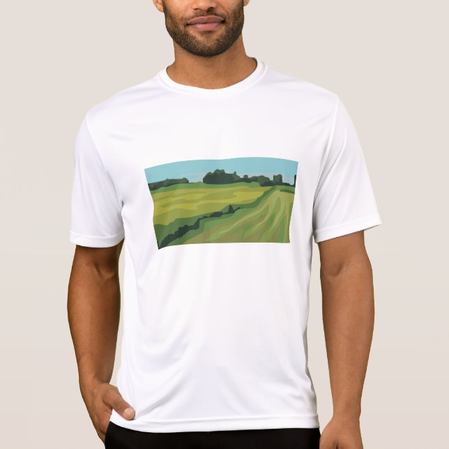Grüne Landschaft T-Shirt (Vorderseite)