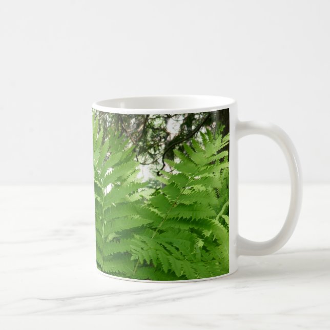 Grüne Landschaft und botanische Landschaften Kaffeetasse (Rechts)