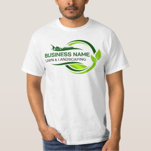 Grüne Landschaftsbau Rasenmäher Blatt Swoosh T-Shirt