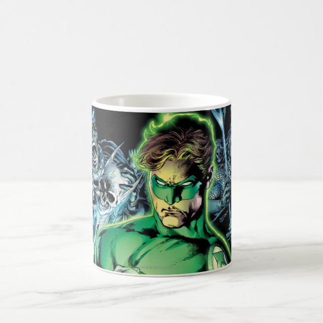 Grüne Lantern Umgeben - Farbe Tasse (Mittel)
