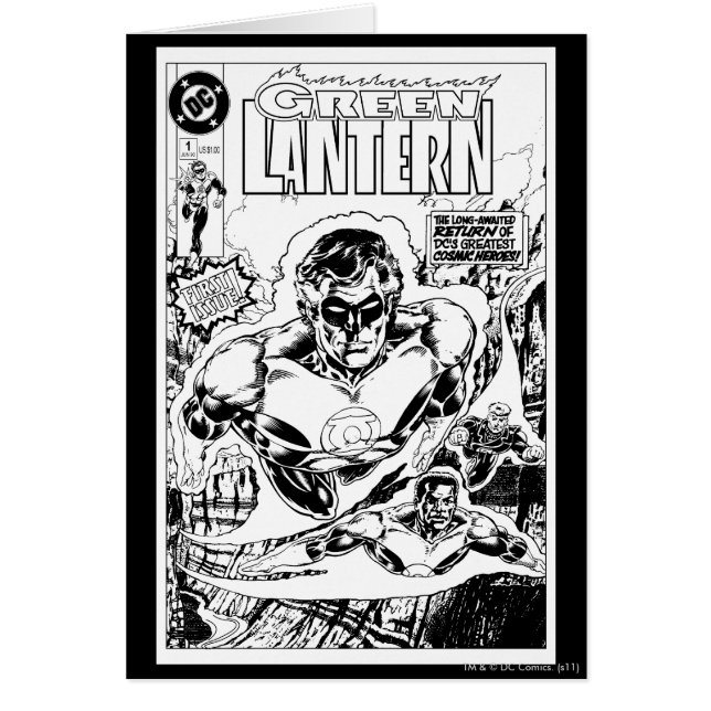 Grüne Lanterneien, schwarz und weiß (Vorne)