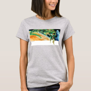 Grüne Lanterns fliegen im Weltraum T-Shirt