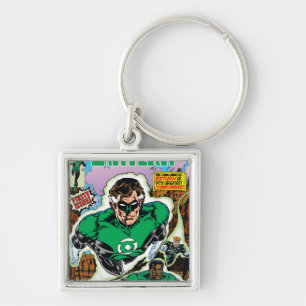 Grüne Lanterns fliegen Schlüsselanhänger