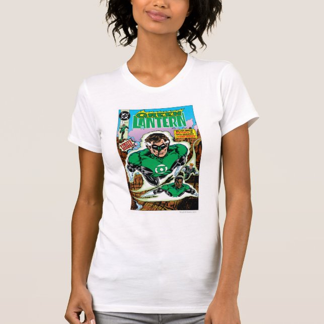Grüne Lanterns fliegen T-Shirt (Vorderseite)