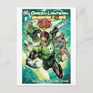 Grüne Laterne - Abdeckung für geheime Dateien und  Postkarte