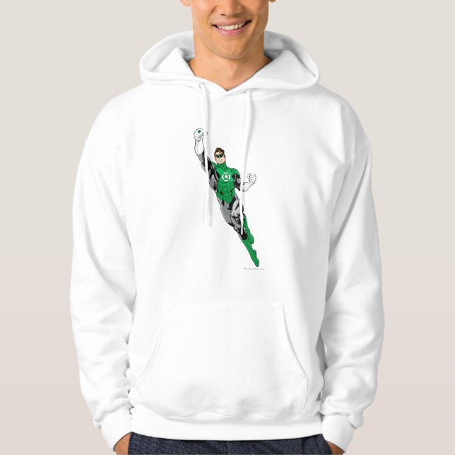 Grüne Laterne - Aufblasen Hoodie (Vorderseite)