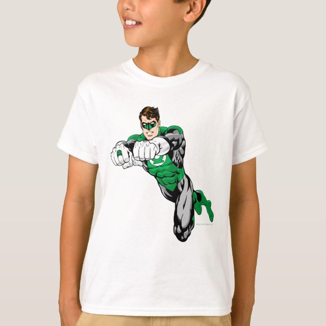 Grüne Laterne - Beide Arme nach vorne T-Shirt (Vorderseite)