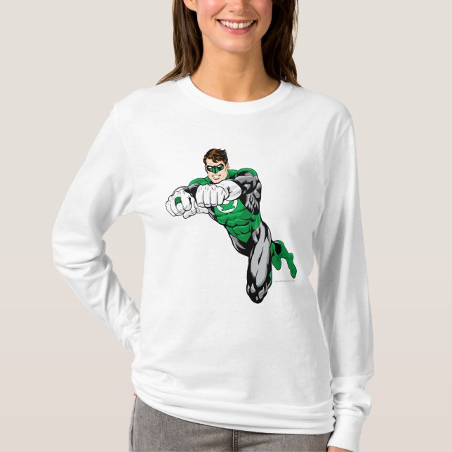 Grüne Laterne - Beide Arme nach vorne T-Shirt (Vorderseite)