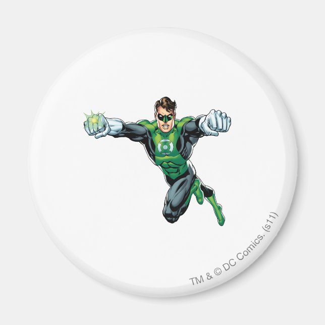 Grüne Laterne - Comic, Blick nach vorne Magnet (Vorne)