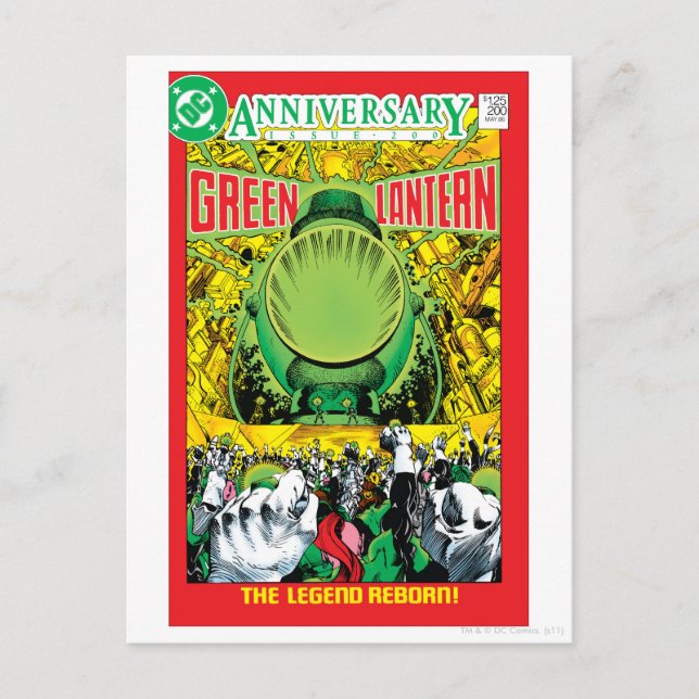 Grüne Laterne - Der legendäre Reborn Postkarte (Vorderseite)