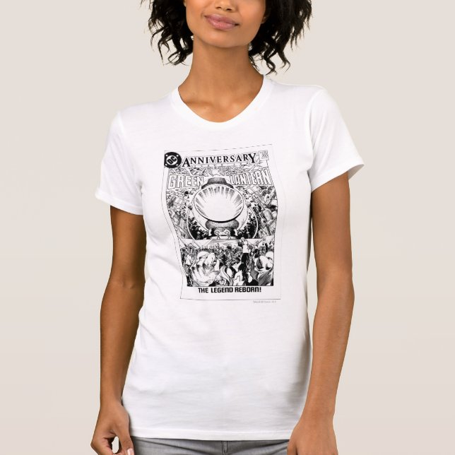 Grüne Laterne - Die Legende Reborn, Schwarz und We T-Shirt (Vorderseite)