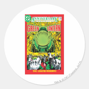 Grüne Laterne - die Legende wieder geboren Runder Aufkleber