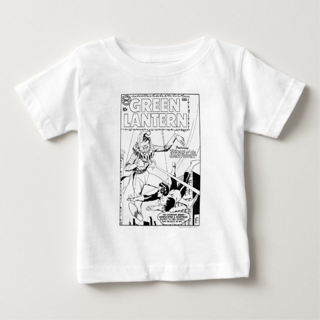 Grüne Laterne gegen Clown, Schwarz und Weiß Baby T-shirt (Vorderseite)