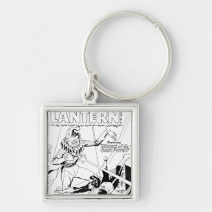 Grüne Laterne gegen Clown, Schwarz und Weiß Schlüsselanhänger