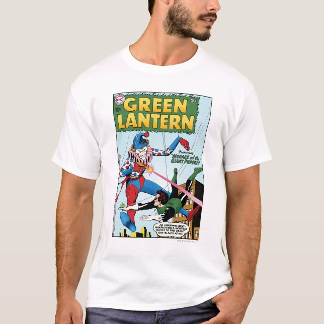 Grüne Laterne gegen Clown T-Shirt (Vorderseite)