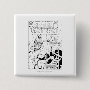 Grüne Laterne gegen den Clown, Schwarzweiss Button