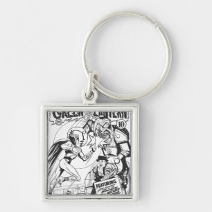 Grüne Laterne gegen den Zauberer der Odds, schwarz Schlüsselanhänger