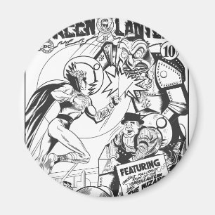 Grüne Laterne gegen den Zauberer Odds, Black and W Magnet