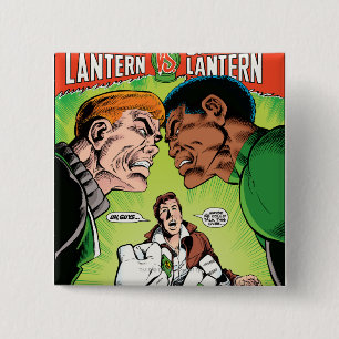 Grüne Laterne gegen grüne Laterne Button