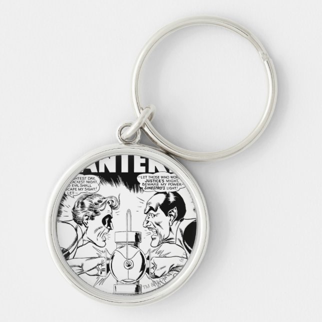 Grüne Laterne gegen Sinestro, Schwarz und Weiß Schlüsselanhänger (Vorne)