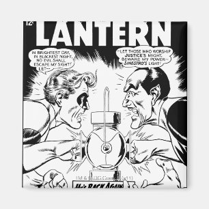 Grüne Laterne gegen Sinestro, Schwarzweiss Magnet