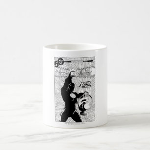 Grüne Laterne - glühende Laterne, Schwarzweiss Tasse