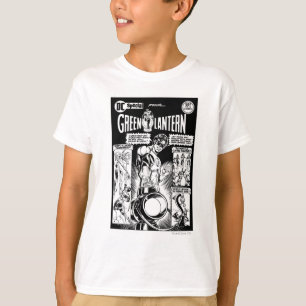 Grüne Laterne - Grün schattiertes Comic, Schwarzes T-Shirt
