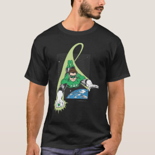 Grüne Laterne im Raum T-Shirt