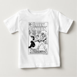 Grüne Laterne im Ring, Schwarz und Weiß Baby T-shirt