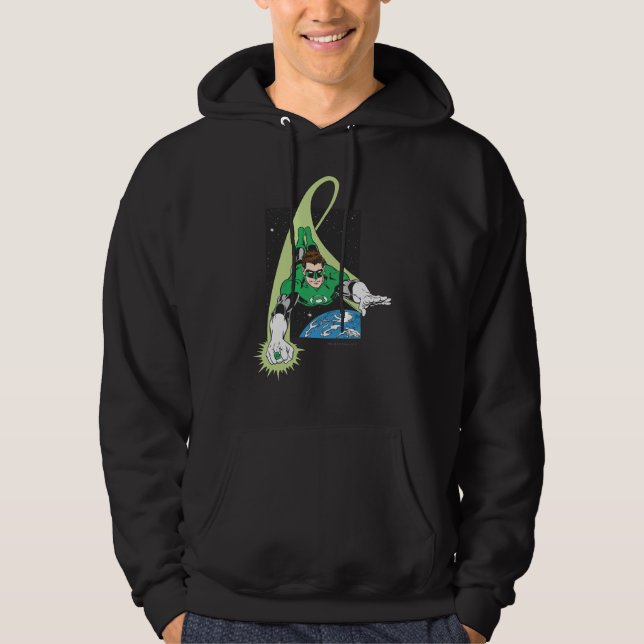 Grüne Laterne im Weltraum Hoodie (Vorderseite)