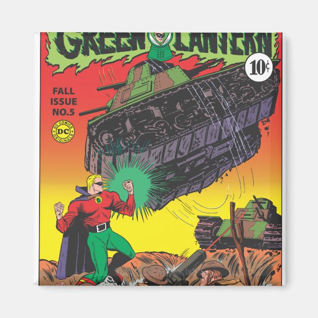 Grüne Laterne in den Gräben Magnet (Vorne)