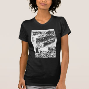 Grüne Laterne in den Gräben, Schwarz und Weiß T-Shirt