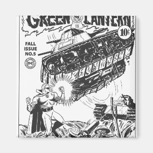 Grüne Laterne in den Gräben, Schwarzweiss Magnet