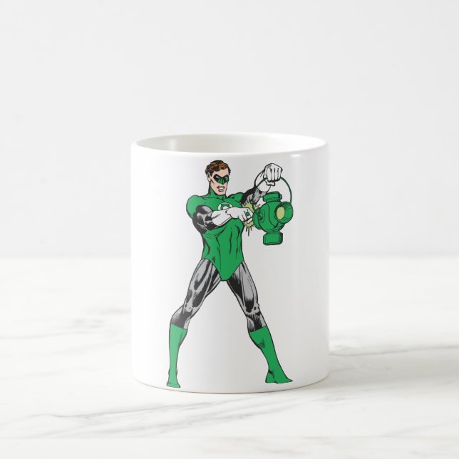 Grüne Laterne Kaffeetasse (Mittel)