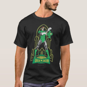Grüne Laterne mit Buchstaben T-Shirt