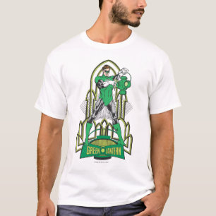 Grüne Laterne mit Buchstaben T-Shirt