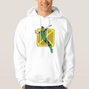 Grüne Laterne mit Hintergrund Hoodie