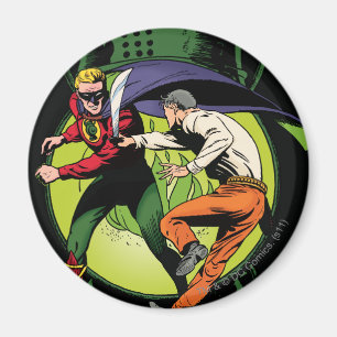 Grüne Laterne mit Kampffläche Magnet