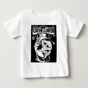 Grüne Laterne mit Kap im Kampf, Schwarzweiss Baby T-shirt