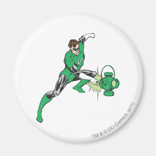 Grüne Laterne mit Laterne 2 Magnet