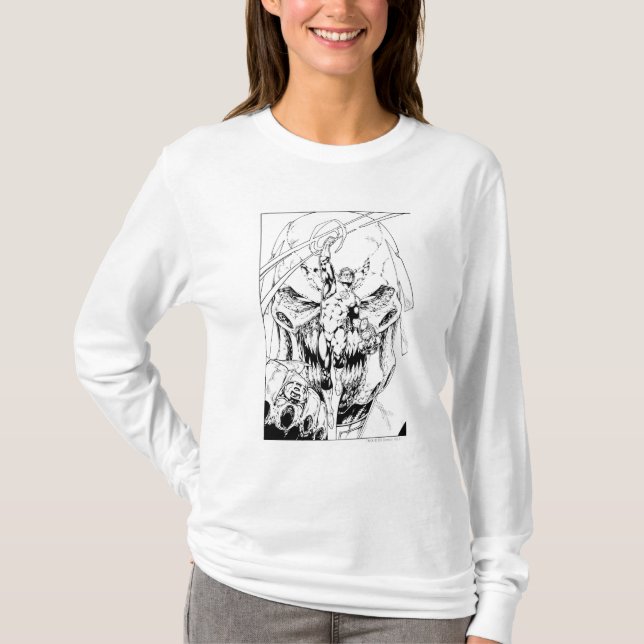 Grüne Laterne mit Lichtstrom T-Shirt (Vorderseite)