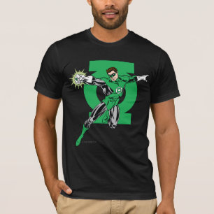 Grüne Laterne mit Logo-Hintergrund T-Shirt