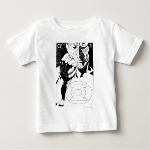 Grüne Laterne nah nach oben, Schwarz und Weiß Baby T-shirt