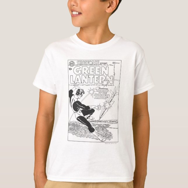 Grüne Laterne - Runaway Missile, Schwarz und Weiß T-Shirt (Vorderseite)