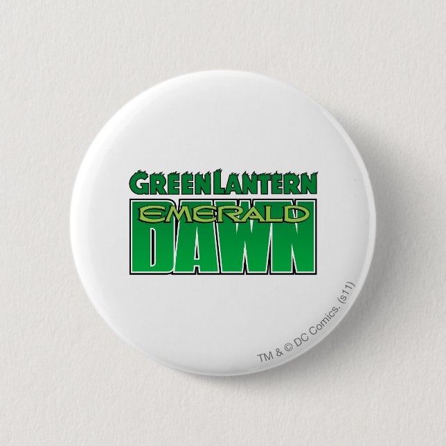 Grüne Laterne - Smaragddämmerungs-Logo Button (Vorderseite)