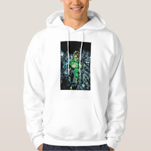Grüne Laterne umgeben - Farbe Hoodie